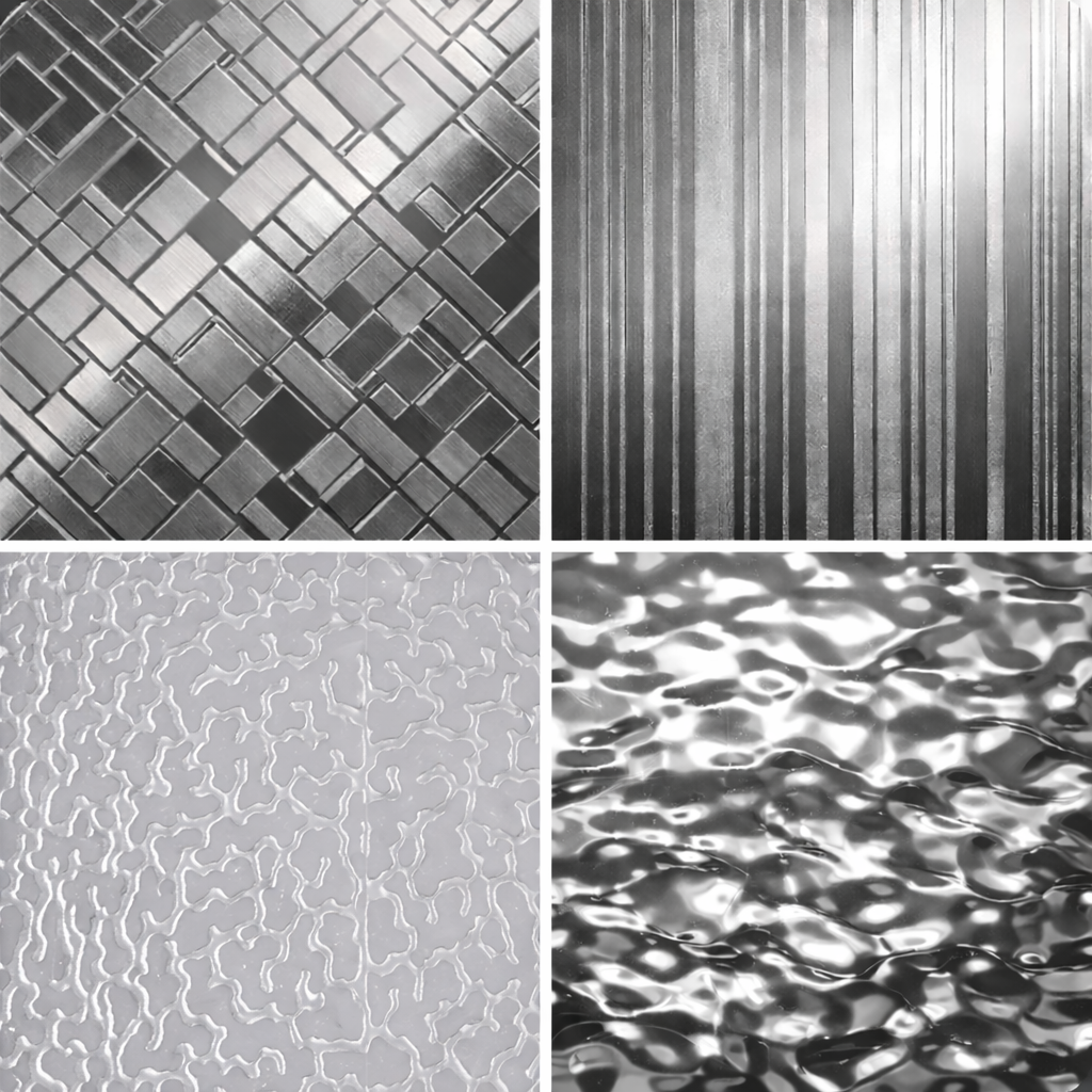 Embossed & Etched Finish